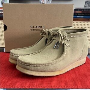 Clarks Originals Wallabees Boots Men’s 10.5 Maple Suede – Like New w/ Box & Tags